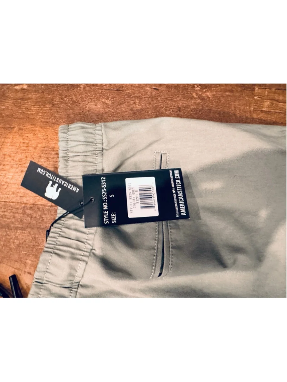 Men's AMERICAN STITCH Grey Cargo Shorts Small l16